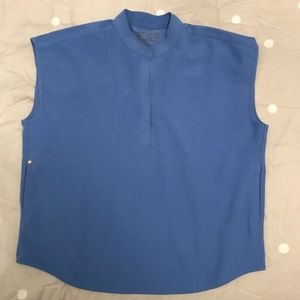 Figs - Rafaela ceil blue scrub top